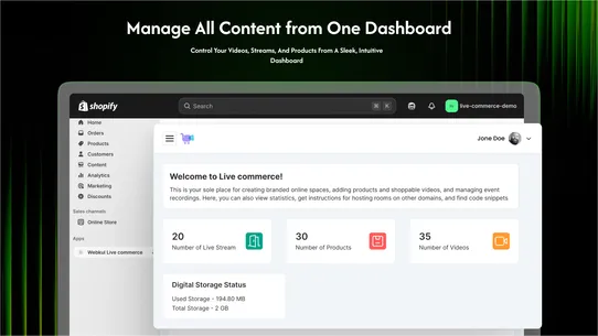 Webkul Live Commerce screenshot