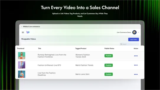 Webkul Live Commerce screenshot