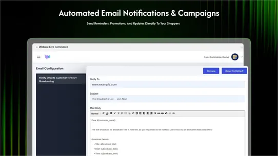 Webkul Live Commerce screenshot