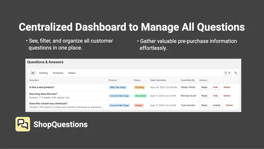 ShopQuestions screenshot