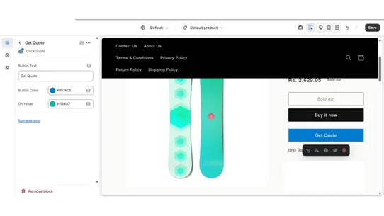 Request Quote ‑ Opal Infotech screenshot