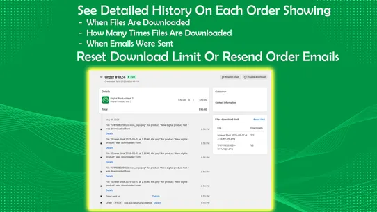 EZ Digital Downloads Products screenshot