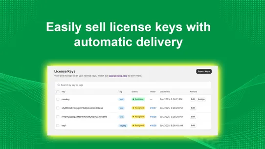 EZ Digital Downloads Products screenshot
