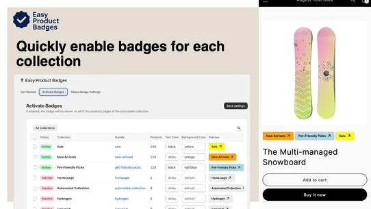 Easy Product Badges screenshot