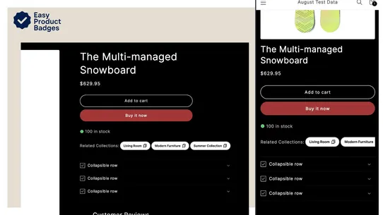 Easy Product Badges screenshot