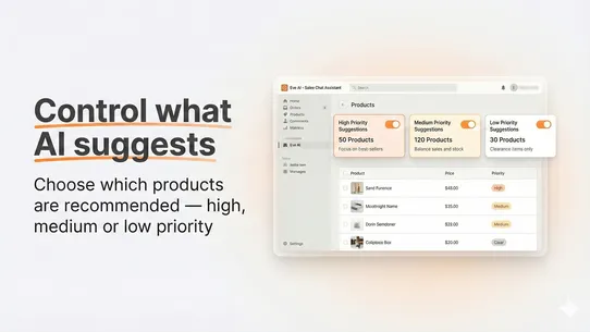 Eve AI ‑ Sales Chat Assistant screenshot