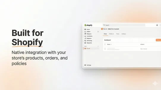 Eve AI ‑ Sales Chat Assistant screenshot