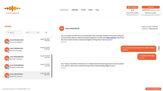 Eve AI ‑ Sales Assistant screenshot