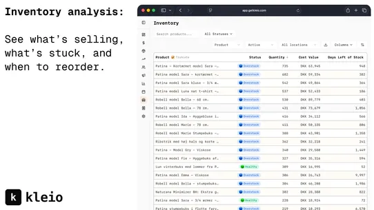 Kleio Analytics screenshot