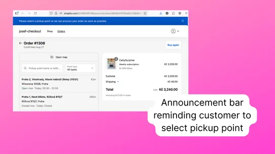 Nouta • Packeta and PPL screenshot