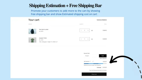 KartDiscount ‑ Coupon on Cart screenshot