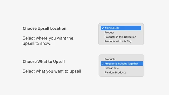 R Also Bought Together Upsells screenshot