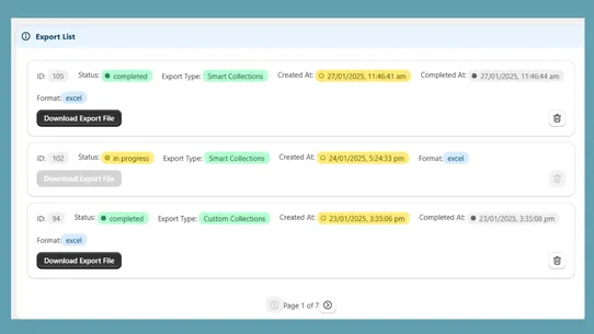 Exportify screenshot