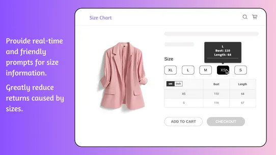 Pify Size Chart &amp; Size Guide screenshot