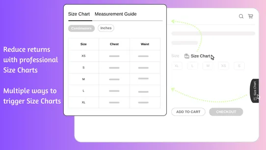 Pify Size Charts &amp; Size Guides screenshot
