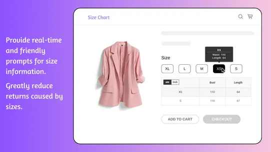 Pify Size Charts &amp; Size Guides screenshot