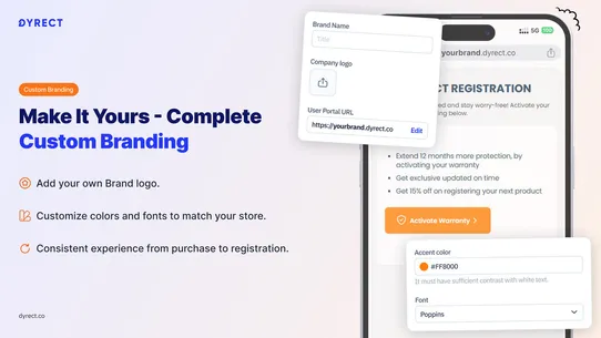 Product Registration by Dyrect screenshot