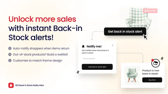 REZ Back In Stock Notify Me screenshot