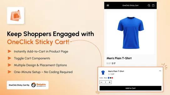 OneClick Sticky Cart screenshot