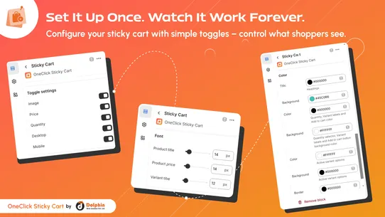 OneClick Sticky Cart screenshot