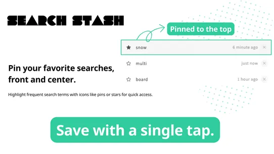 Search Stash | Search History screenshot