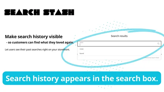 Search Stash | Search History screenshot