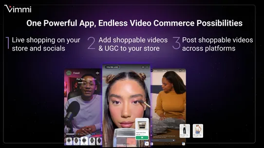 Vimmi: Live &amp; Video Commerce screenshot
