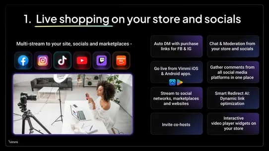 Vimmi: Live &amp; Video Commerce screenshot