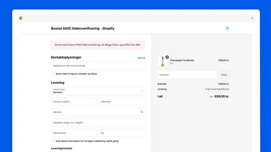 MitID Aldersverificering screenshot