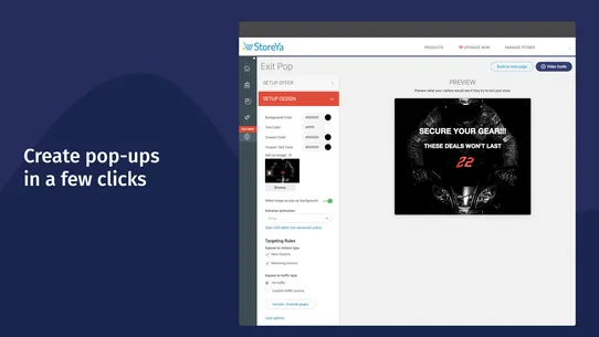 Exit intent Pop ups by StoreYa screenshot