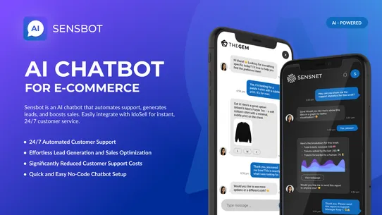 Sensbot AI Chatbot screenshot