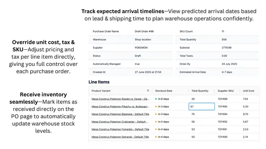 SkuPulse Inventory Forecasting screenshot