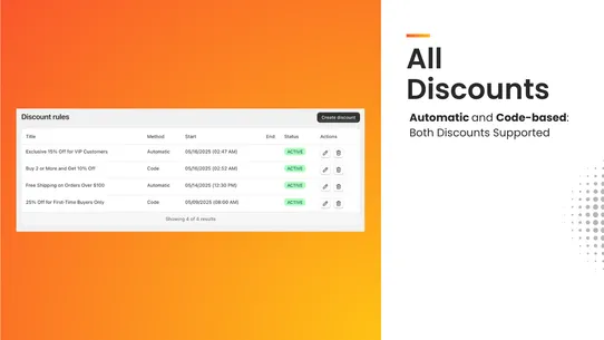 Savify Automatic Discounts screenshot