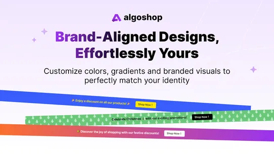 Algoshop Announcement Bar screenshot