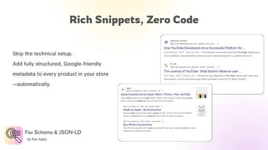Fav JSON‑LD &amp; Schema for SEO screenshot