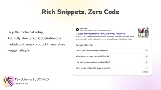 Fav JSON‑LD &amp; Schema for SEO screenshot