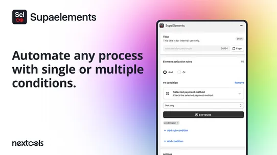 SupaElements: Custom Checkout screenshot