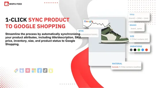 Wixpa Google Shopping Feed screenshot
