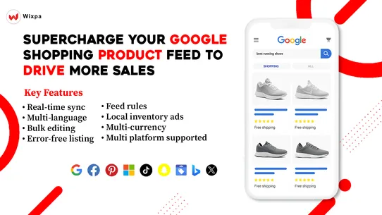 Wixpa Google Shopping Feed screenshot