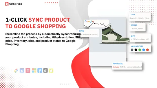 Wixpa Google Shopping Feed screenshot