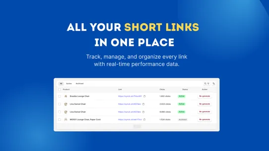 Tracksy ‑ Short Link Analytics screenshot