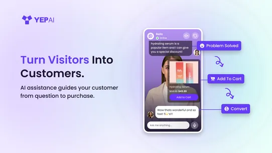 Yep AI: Chatbot for Sales screenshot