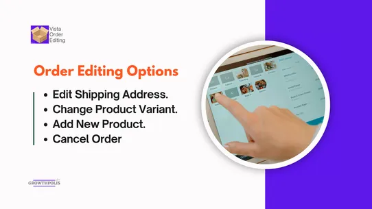 Vista Order Editing screenshot