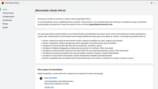 Bsale (Perú) screenshot