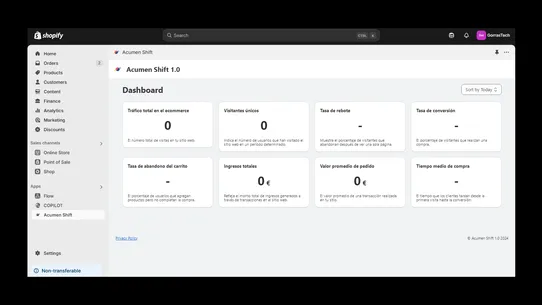 Acumen Shift screenshot