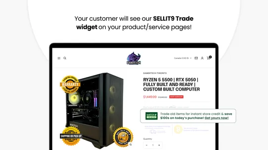 SELLIT9 Trade screenshot