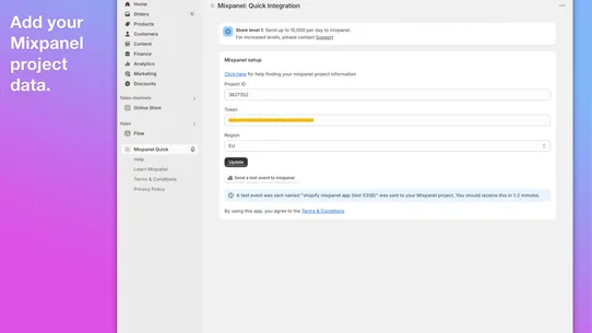 Mixpanel: Quick Integration screenshot