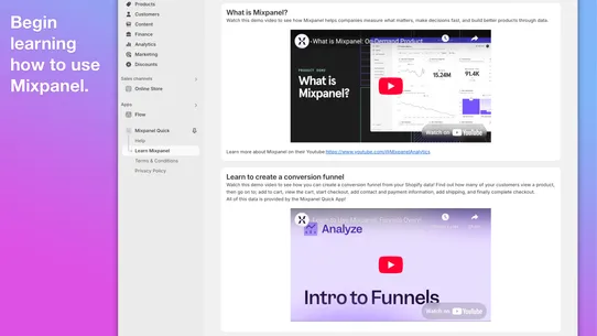 Mixpanel: Quick Integration screenshot