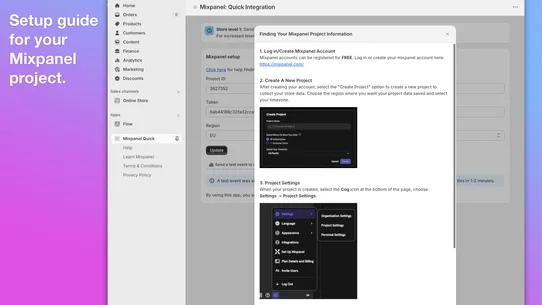 Mixpanel: Quick Integration screenshot