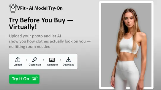 VFit ‑ AI Model Try‑On screenshot